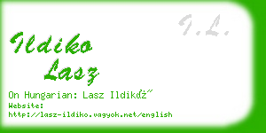 ildiko lasz business card